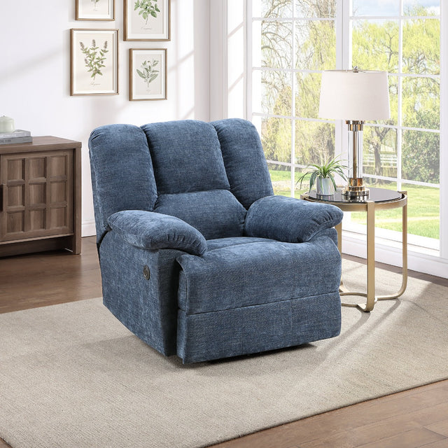 Benson Blue Power Motion Recliner