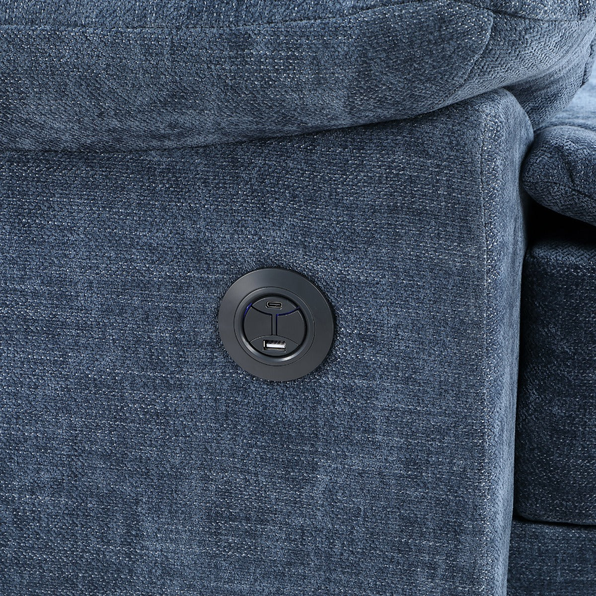 Benson Blue Power Motion Recliner