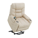 Nairi Ivory Power Recliner w/ Lift, Heating & Massage