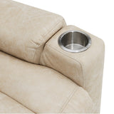 Nairi Ivory Power Recliner w/ Lift, Heating & Massage