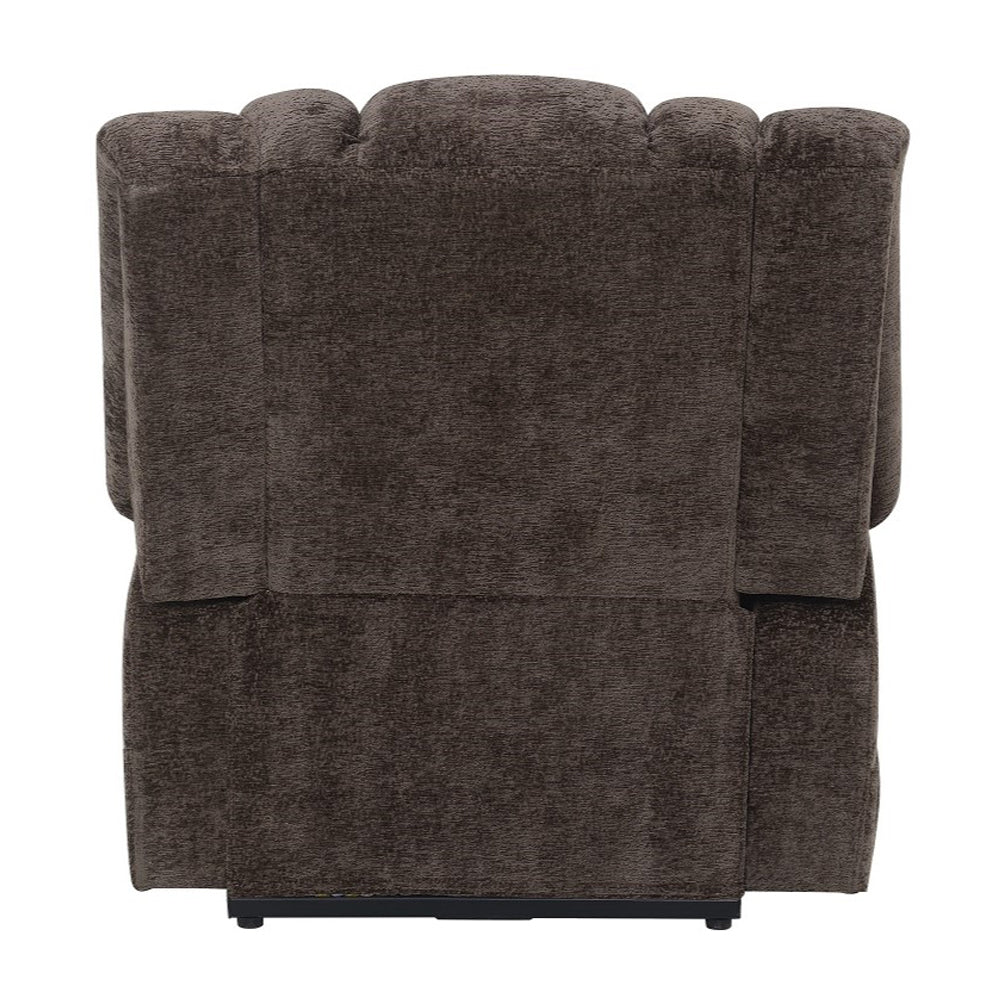 Pacay Brown Power Recliner w/ Lift, Heating & Massage