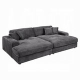 Cuddler Dark Gray Mega Double Chaise Lounger - Ornate Home