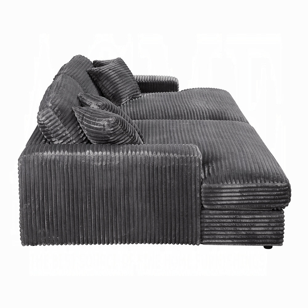 Cuddler Dark Gray Mega Double Chaise Lounger - Ornate Home