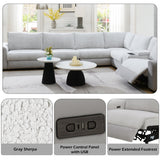 Tarrance Gray Modular Power Reclining Sectional