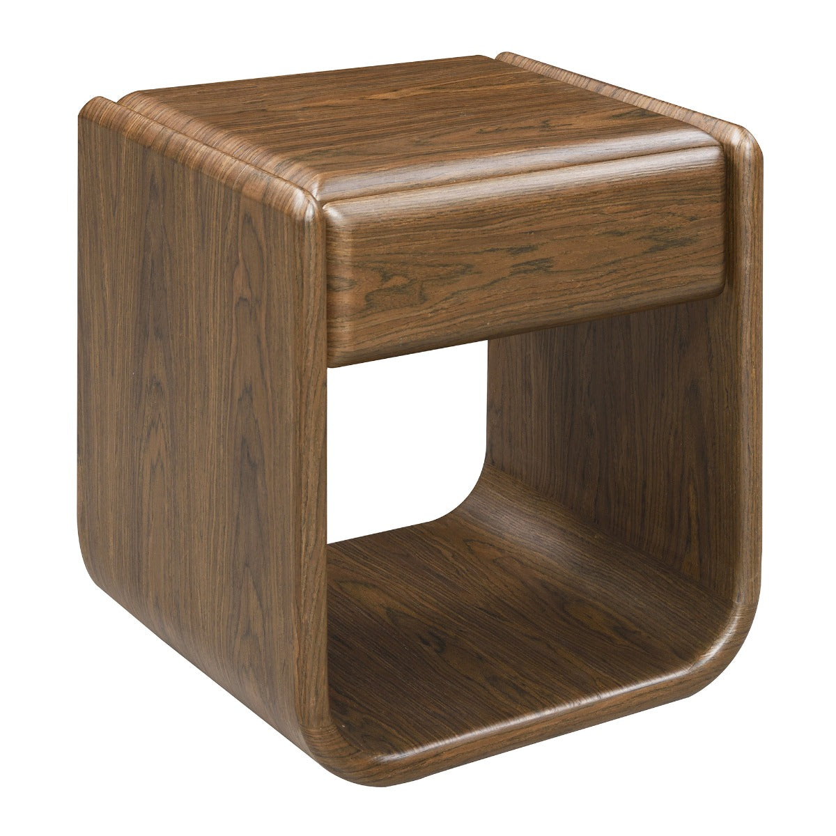 Lanza Dark Walnut End Table w/Drawer