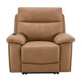 Chavis Brown Power Motion Recliner w/USB & Power Headrest
