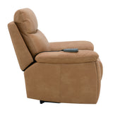 Chavis Brown Power Motion Recliner w/USB & Power Headrest