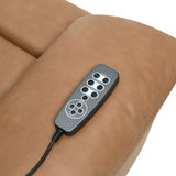 Chavis Brown Power Motion Recliner w/USB & Power Headrest