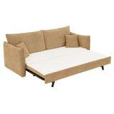 Cadie Mocha Sofa w/ Full-Size Sleeper & 2 Pillows