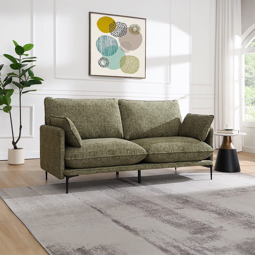 Dalton Green Sofa w/2 Pillows
