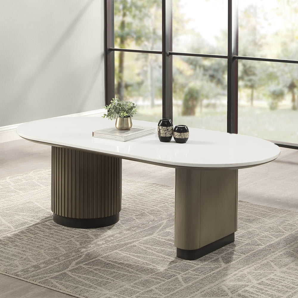 Clayten Engineering Top/Light Oak Coffee Table
