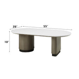 Clayten Engineering Top/Light Oak Coffee Table