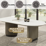 Clayten Engineering Top/Light Oak Coffee Table