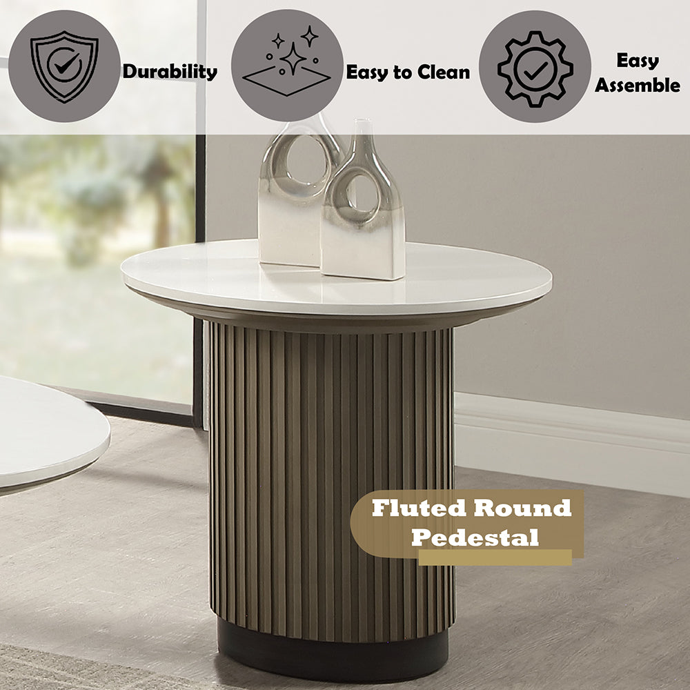 Clayten Engineering Top/Light Oak End Table