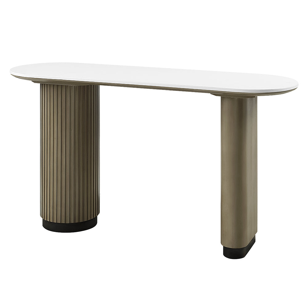 Clayten Engineering Top/Light Oak Sofa Table w/Engineering Top