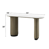 Clayten Engineering Top/Light Oak Sofa Table w/Engineering Top