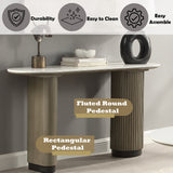 Clayten Engineering Top/Light Oak Sofa Table w/Engineering Top