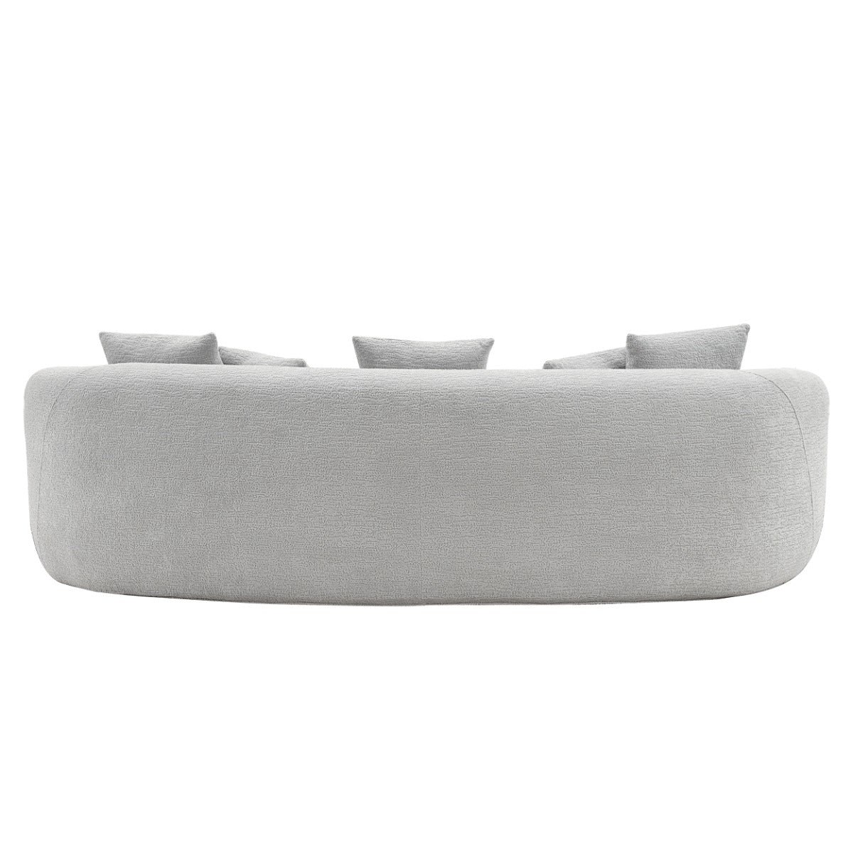 Barasa Gray Oversize Sofa w/5 Pillows