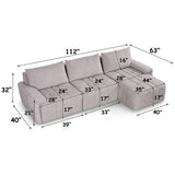 Dorcas Gray Sectional Sofa
