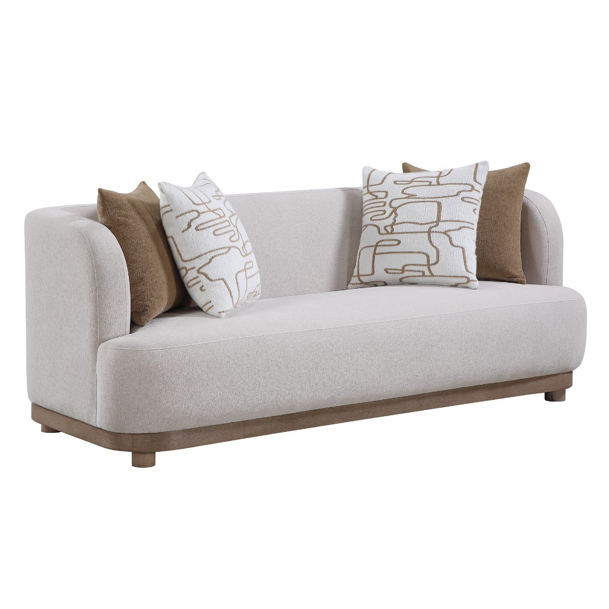 Duncan Beige Sofa w/4 Pillows