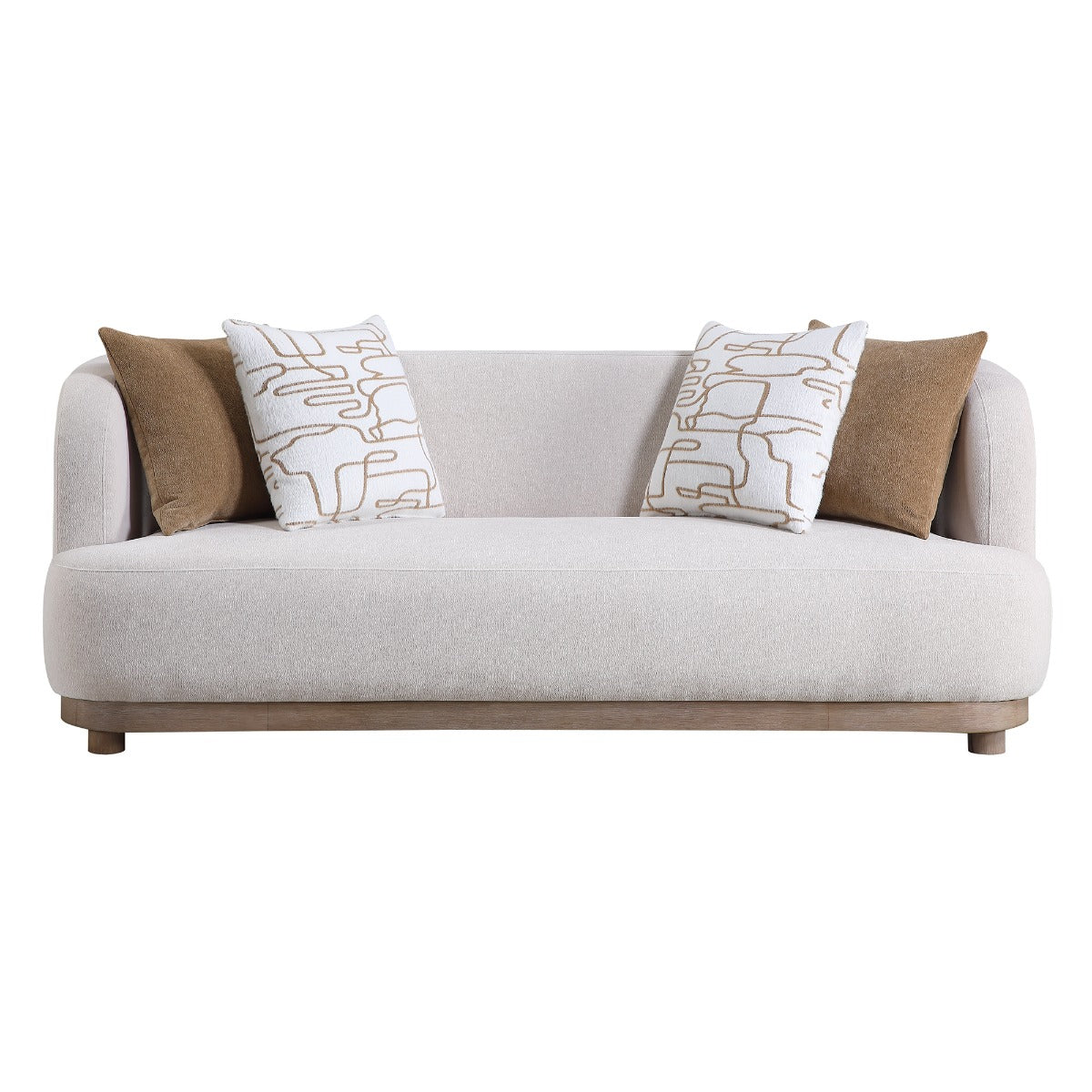 Duncan Beige Sofa w/4 Pillows