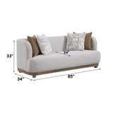 Duncan Beige Sofa w/4 Pillows