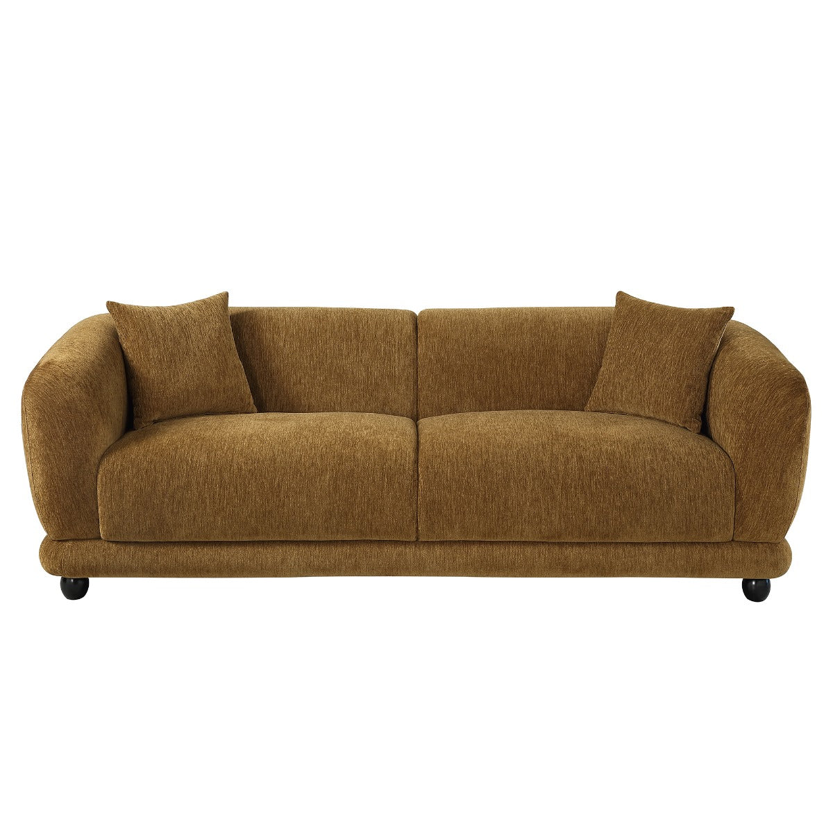 Lennox Brown Sofa W/2 Pillows