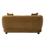 Lennox Brown Loveseat W/2 Pillows