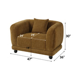 Lennox Brown Chair W/Pillow