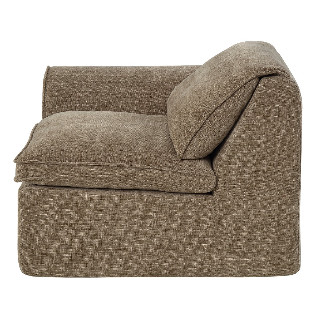Almano Brown Modular - Left Facing Arm Chair