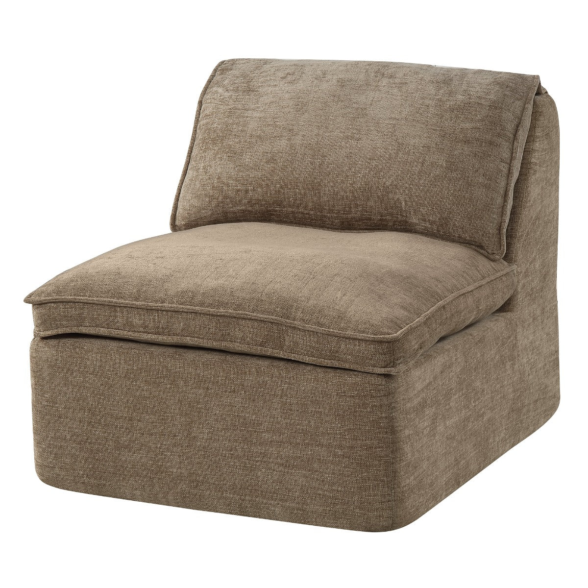 Almano Brown Modular - Armless Chair