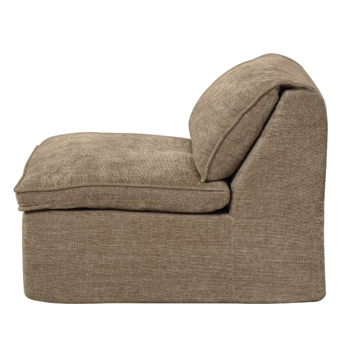 Almano Brown Modular - Armless Chair