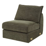 Leighton Green Modular - Armless Chair W/1 Pillow