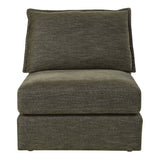 Leighton Green Modular - Armless Chair W/1 Pillow
