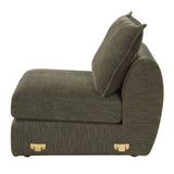 Leighton Green Modular - Armless Chair W/1 Pillow