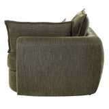 Leighton Green Modular - Right Facing Arm Chair W/3 Pillows