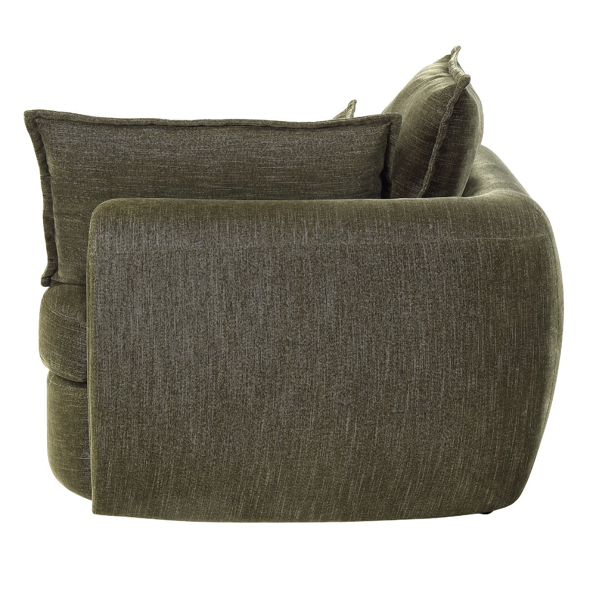 Leighton Green Modular - Right Facing Arm Chair W/3 Pillows