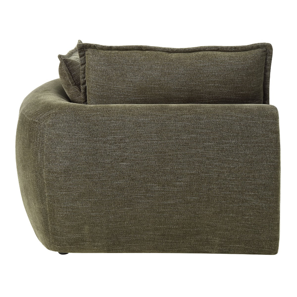 Leighton Green Modular - Right Facing Arm Chair W/3 Pillows