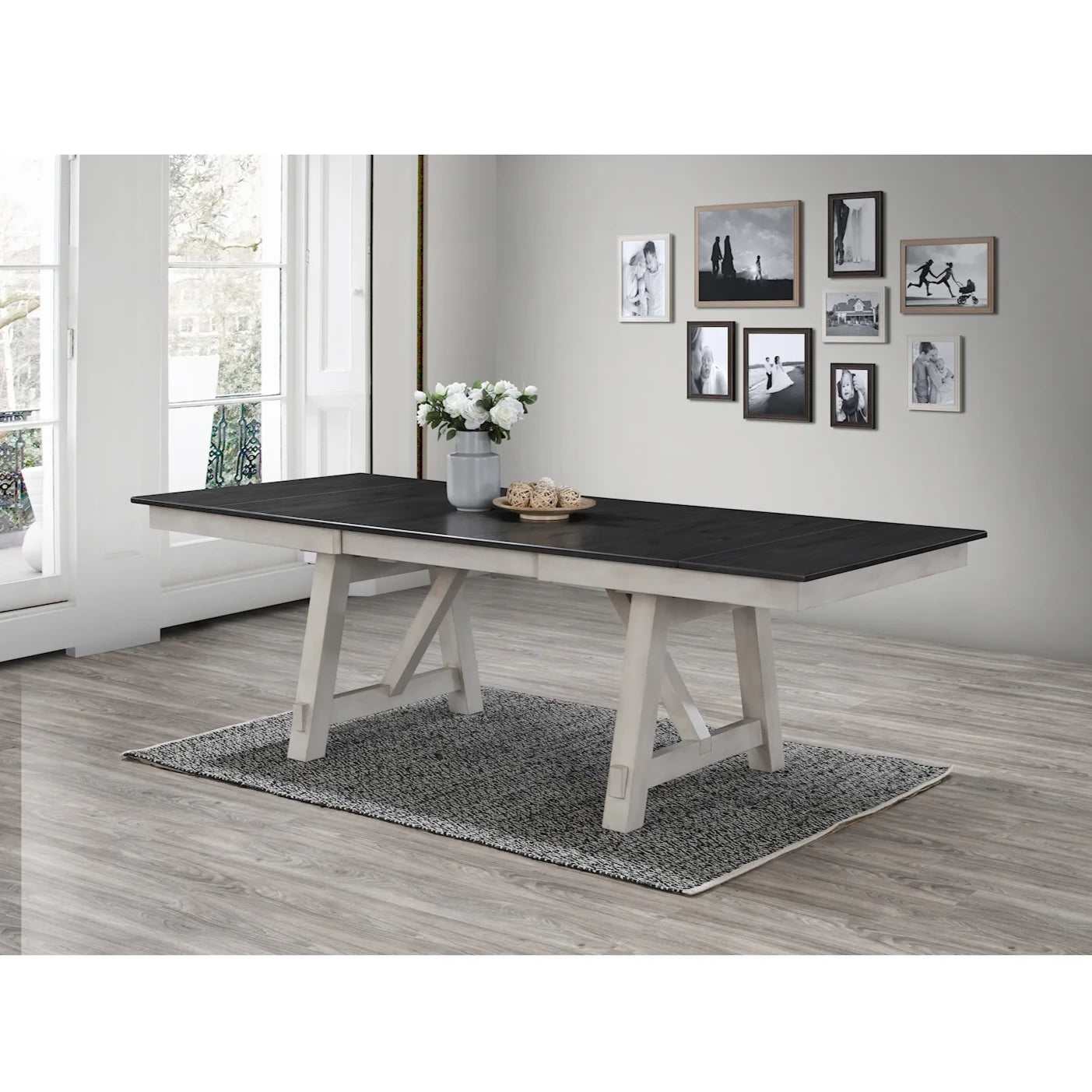 Maribelle Chalk & Gray Dining Room Table - Ornate Home