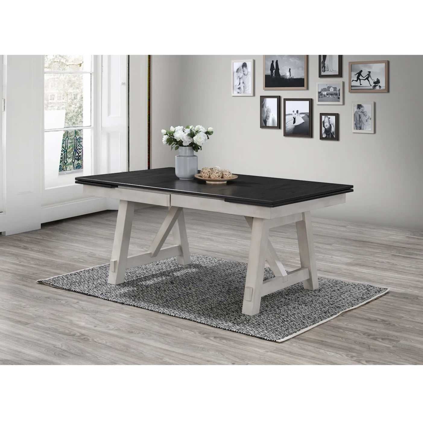 Maribelle Chalk & Gray Dining Room Table - Ornate Home