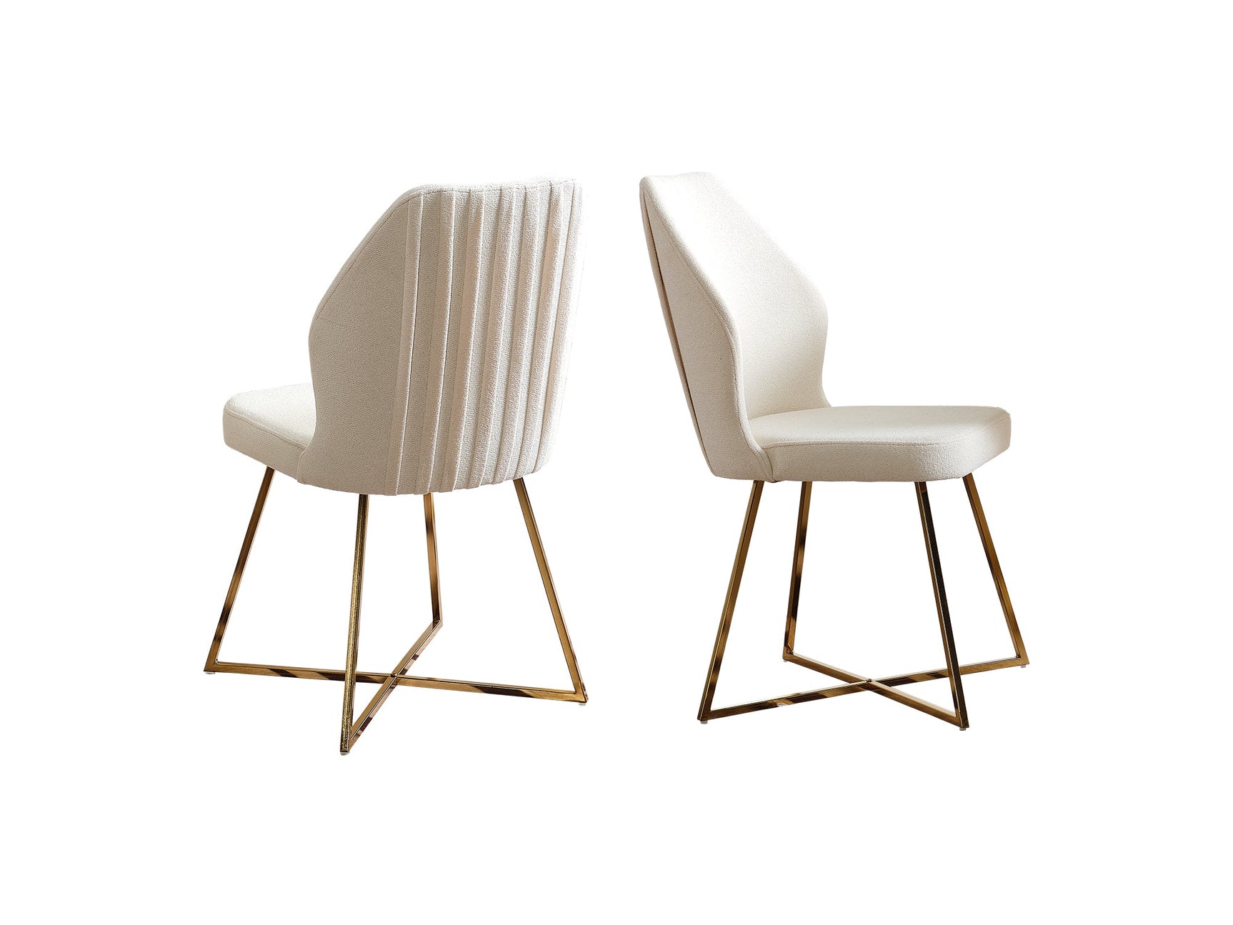 Marsel Cream Dining Room Set (Consol With Mirror & Dining Table & 6 Dining Chair)