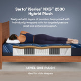 iSeries NXG 2500 Hybrid Plush 12.5" Dark Blue Hybrid King Plush Mattress