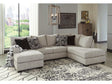 (Online Special Price) Megginson Storm Gray 2pc Double Chaise RAF Sectional Sofa - Ornate Home