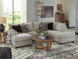 (Online Special Price) Megginson Storm Gray 2pc Double Chaise RAF Sectional Sofa - Ornate Home