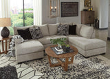 (Online Special Price) Megginson Storm Gray 2pc Double Chaise RAF Sectional Sofa - Ornate Home