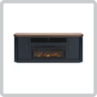 With Fireplace