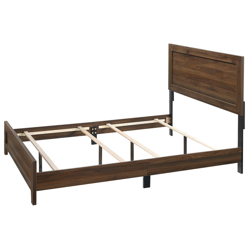 Millie Cherry Brown Queen Panel Bed - Ornate Home