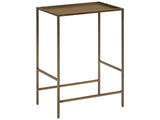 Montclair Smoked Gold Metal Side Table