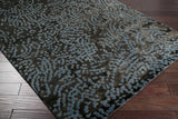 Pensacola Denim/Black Premium Wool&Viscose Rug - Clearance