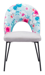 Torrey Gray Dining Chair (Set of 2) Multicolor Print &